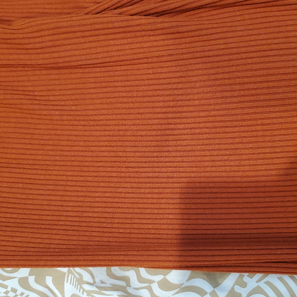 Whimsy + Row Norah Wide-Leg Pants Set XS In Rust - Picture 3 of 3